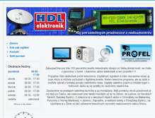 Tablet Screenshot of hdlelektronik.sk